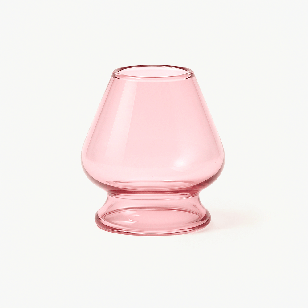 Crystal Pink skleněný stojánek na bambusovou metličku Chasen
